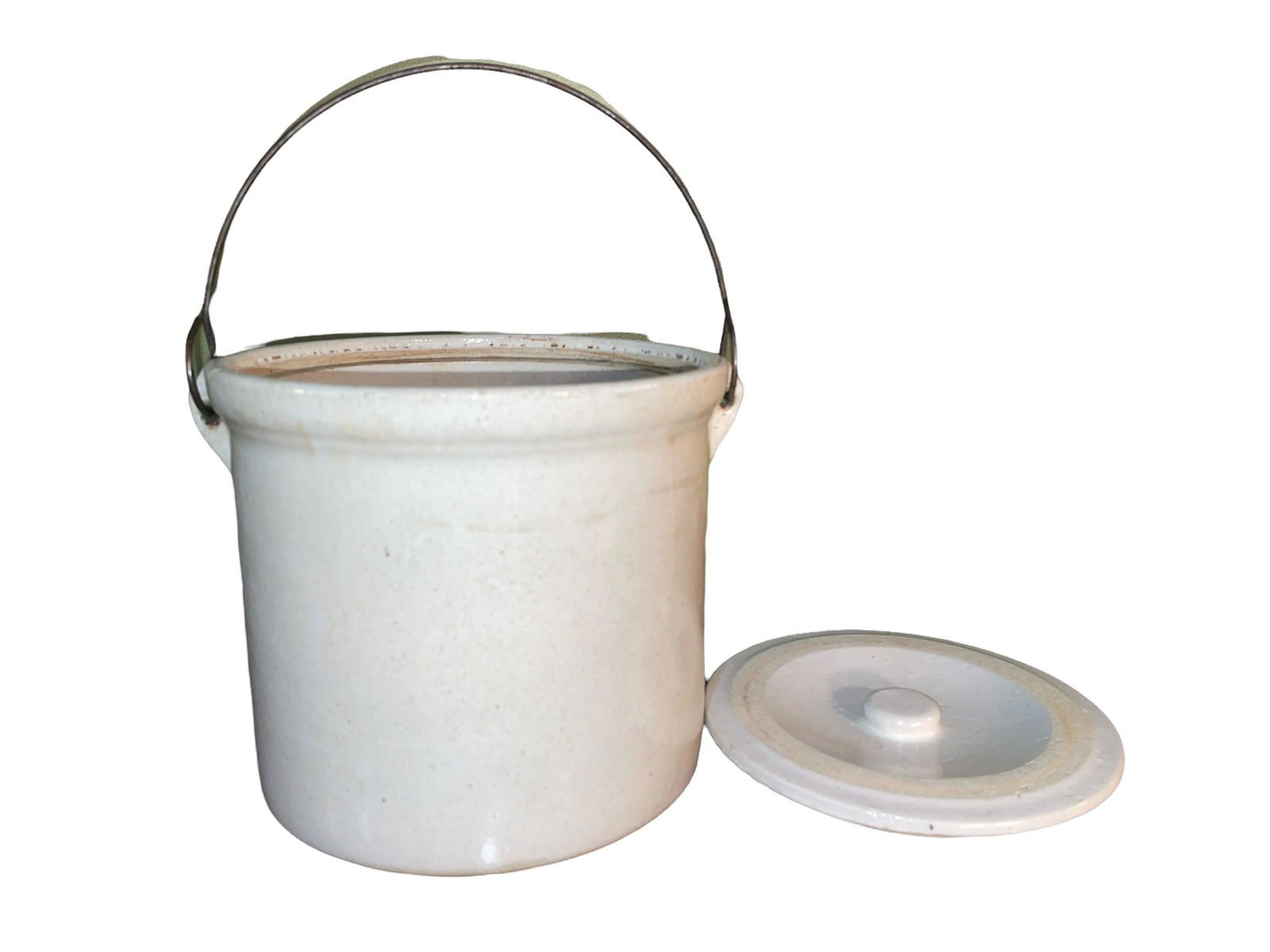 Vintage Stoneware BRING BACK BEER Cigar Crock