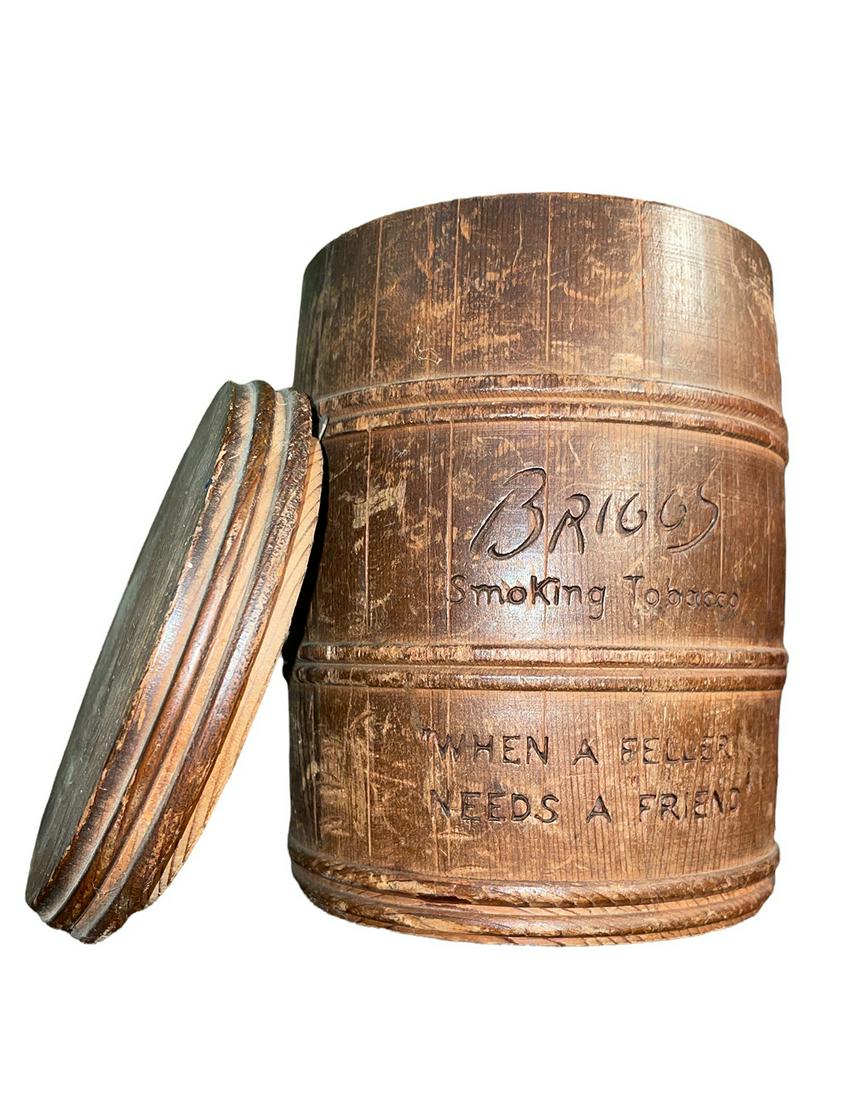 Vintage Briggs Smoking Tobacco Barrel