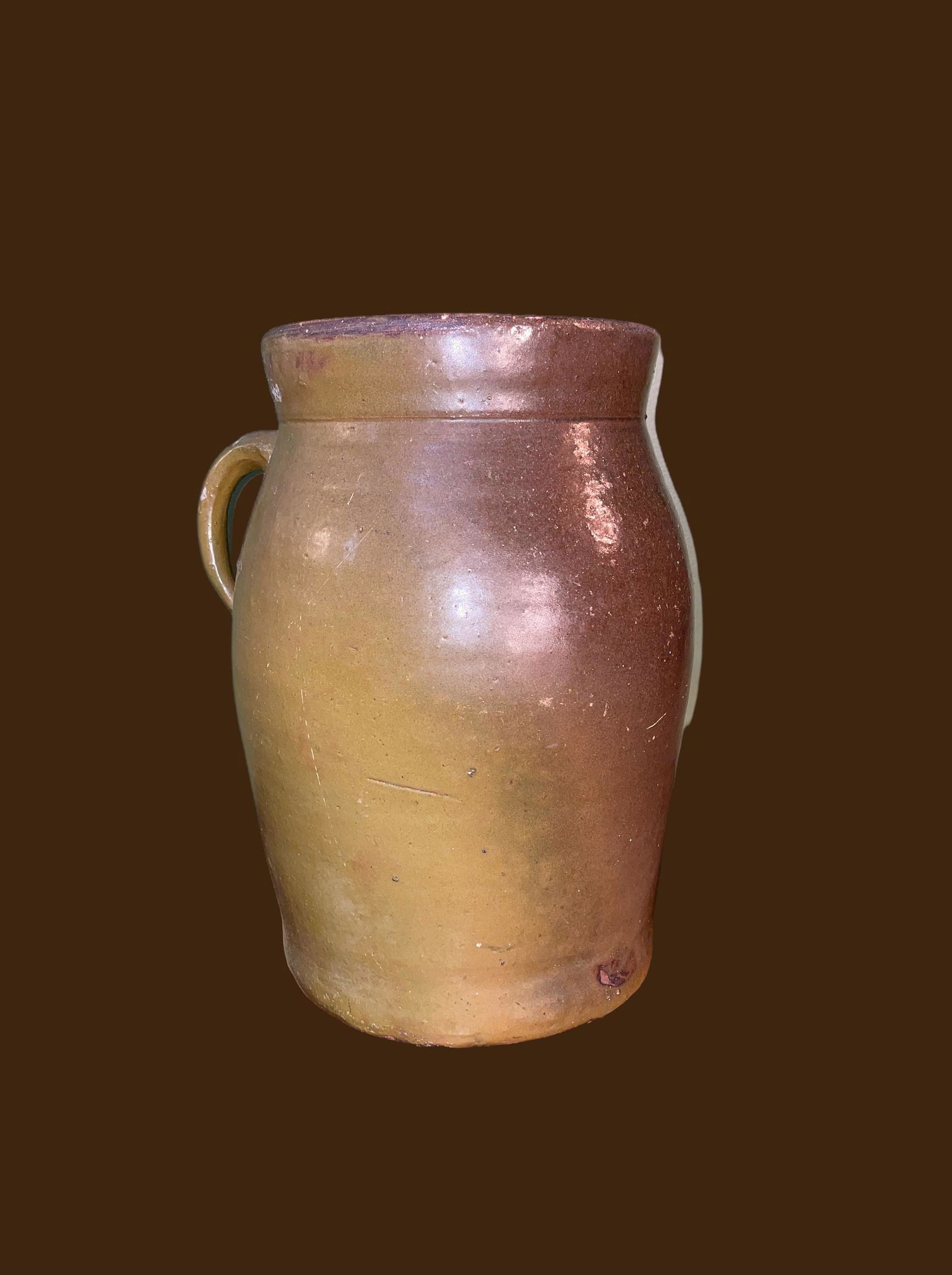 Salt Glaze Vintage Stoneware 2 Gallon Storage Crock With Lid (1 of 10)