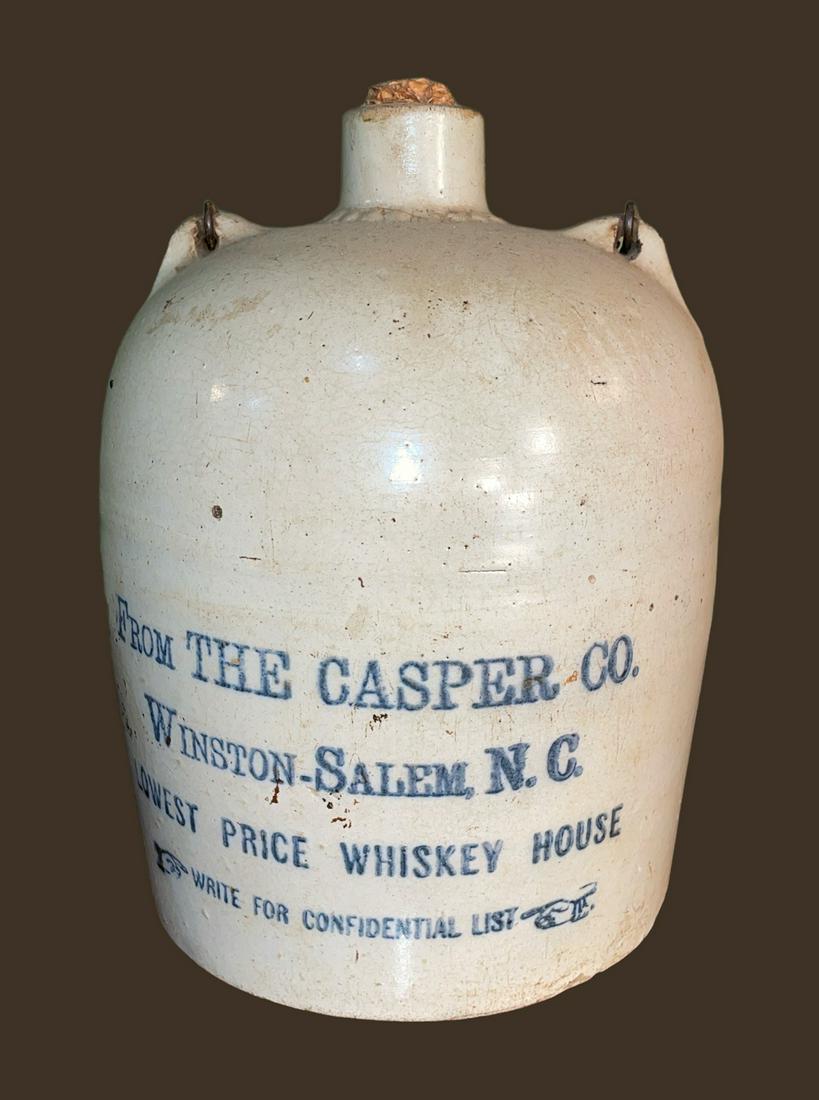 THE CASPER CO Winston Salem NC WHISKEY JUG CROCK (1 of 10)