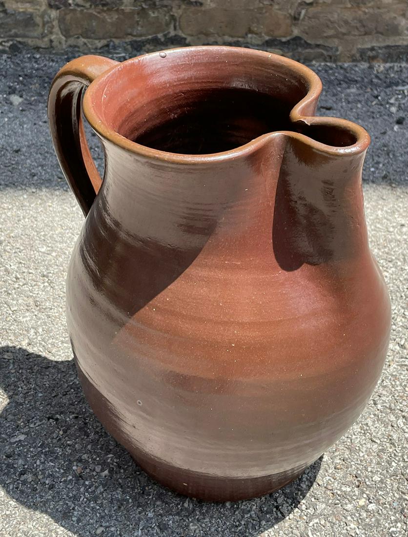 Very Large Stoneware Crock Pitcher (1 of 9)