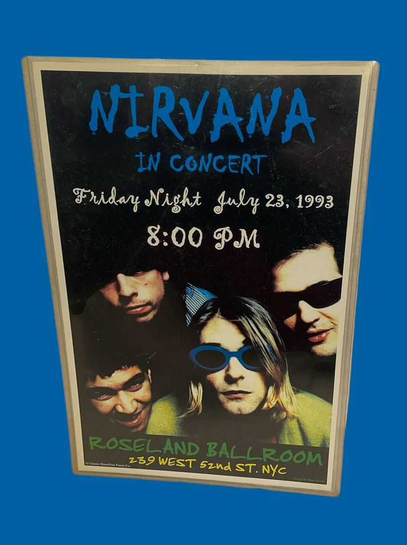 Vintage NIRVANA Roseland Ballroom Concert Advertising Poster (1 of 3)