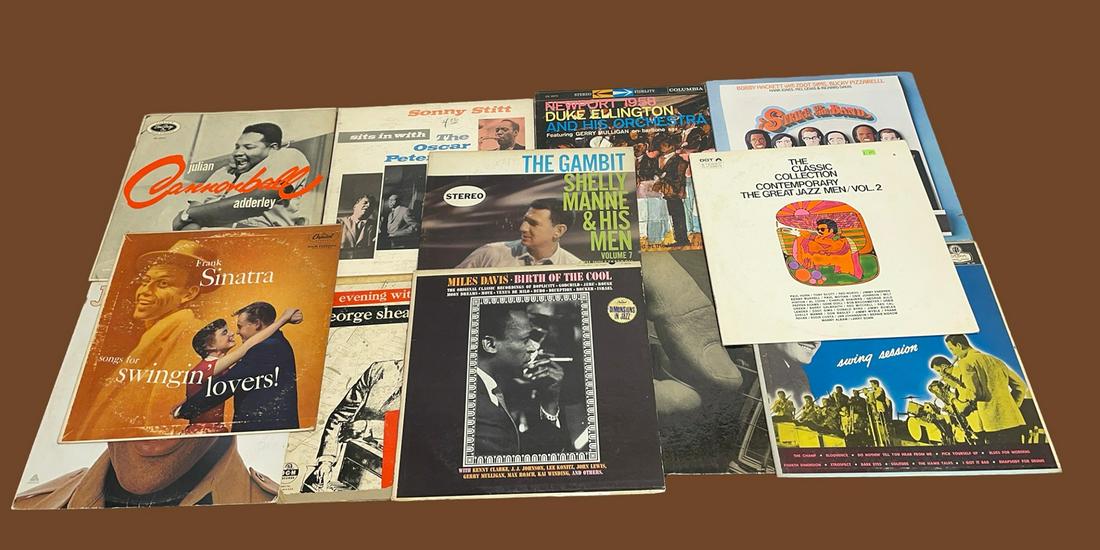 Collection 12 Vintage Jazz Vinyl Album Records MILES DAVIS, FRANK SINATRA, DUKE ELLINGTON (1 of 7)