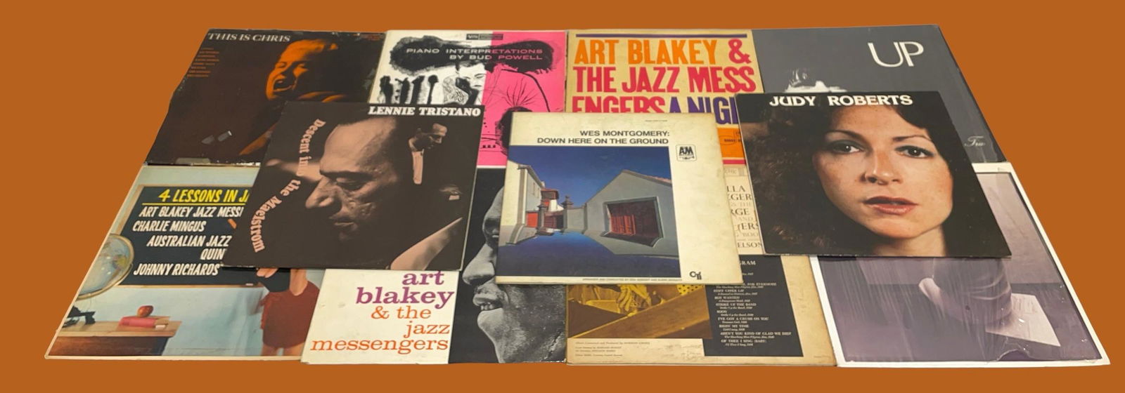 Collection 11 Vintage Jazz Vinyl Album Records LENNIE TRISTANO, JUDY ROBERTS, ART BLAKEY (1 of 5)