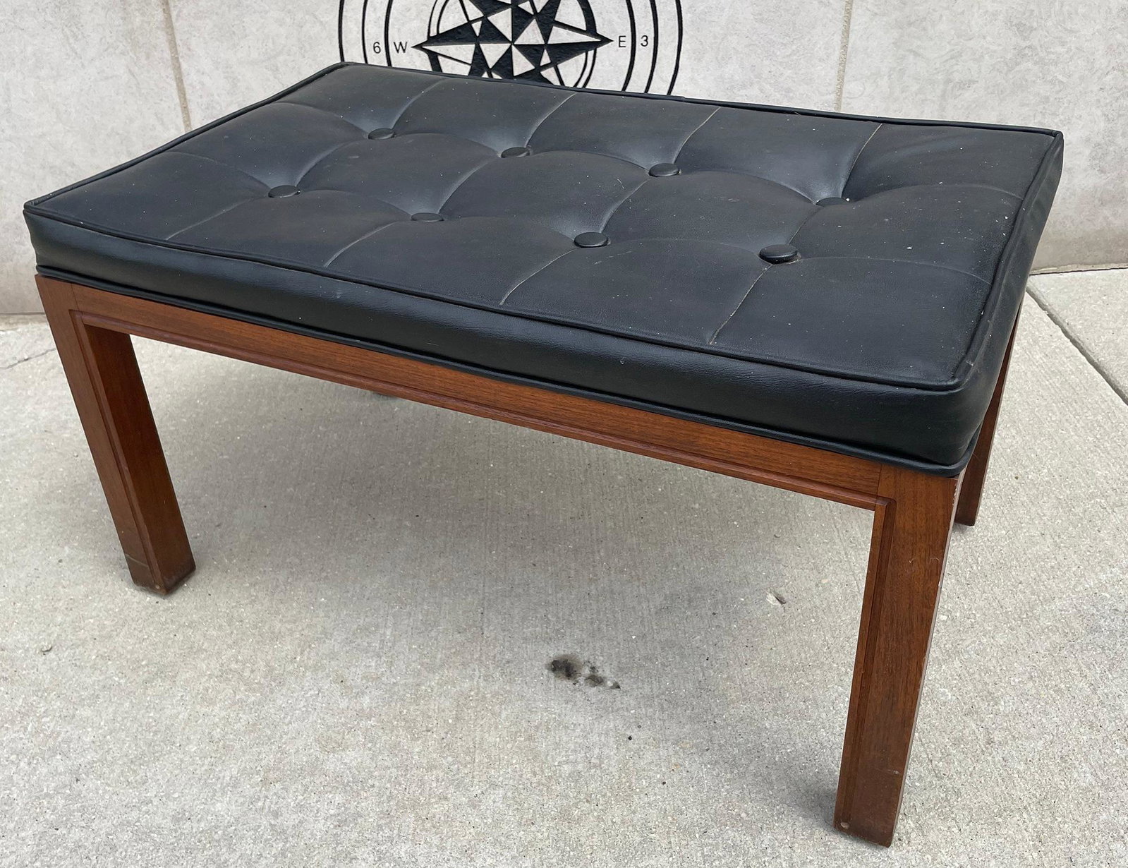 George Nelson Style Foot Rest: 16in H x 30in L x 18.5in W