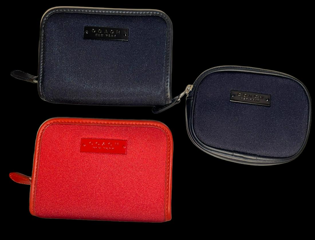 Collection 3 COACH Neoprene and Leather Wallets (1 of 6)