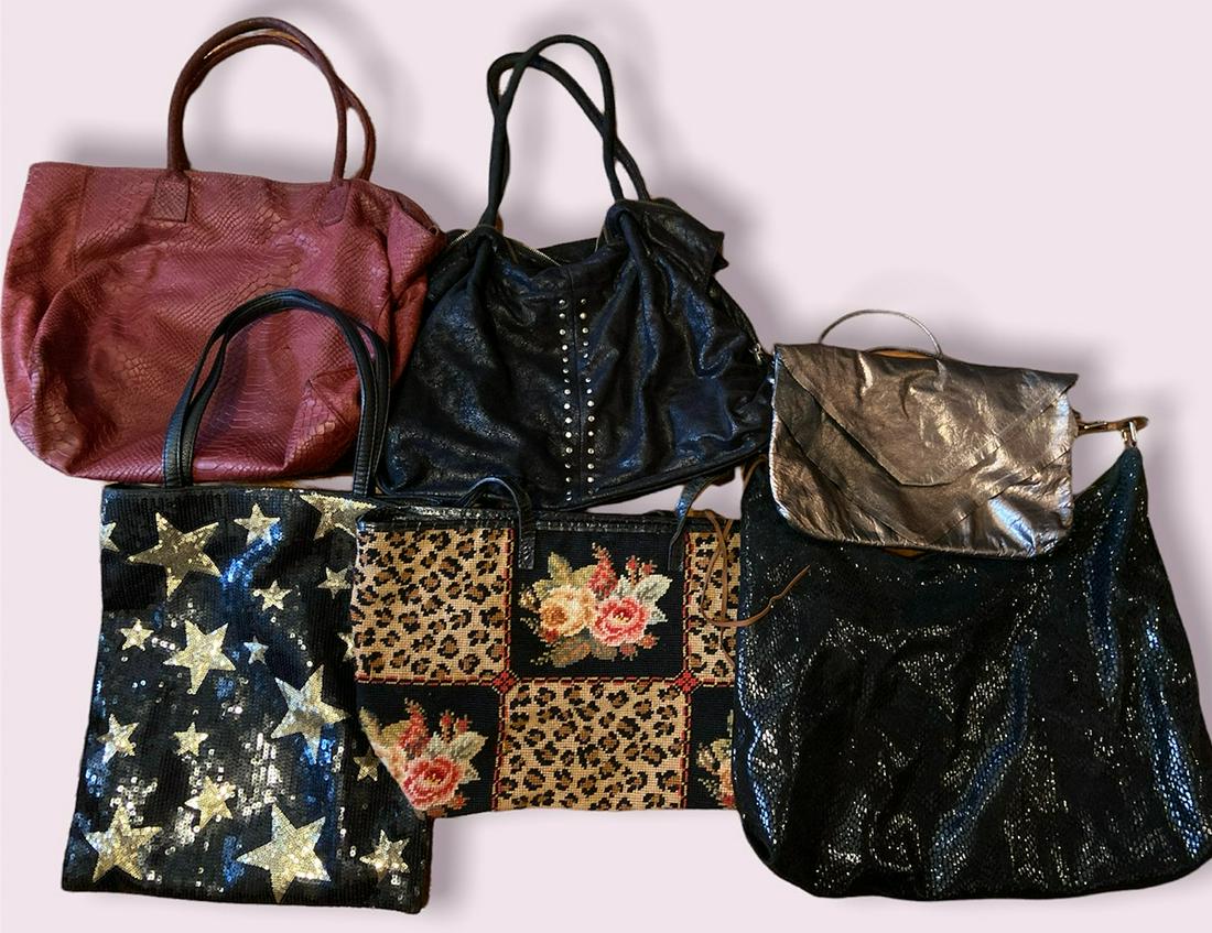 Collection 6 Vintage 1990's Everyday Tote Bags (1 of 5)