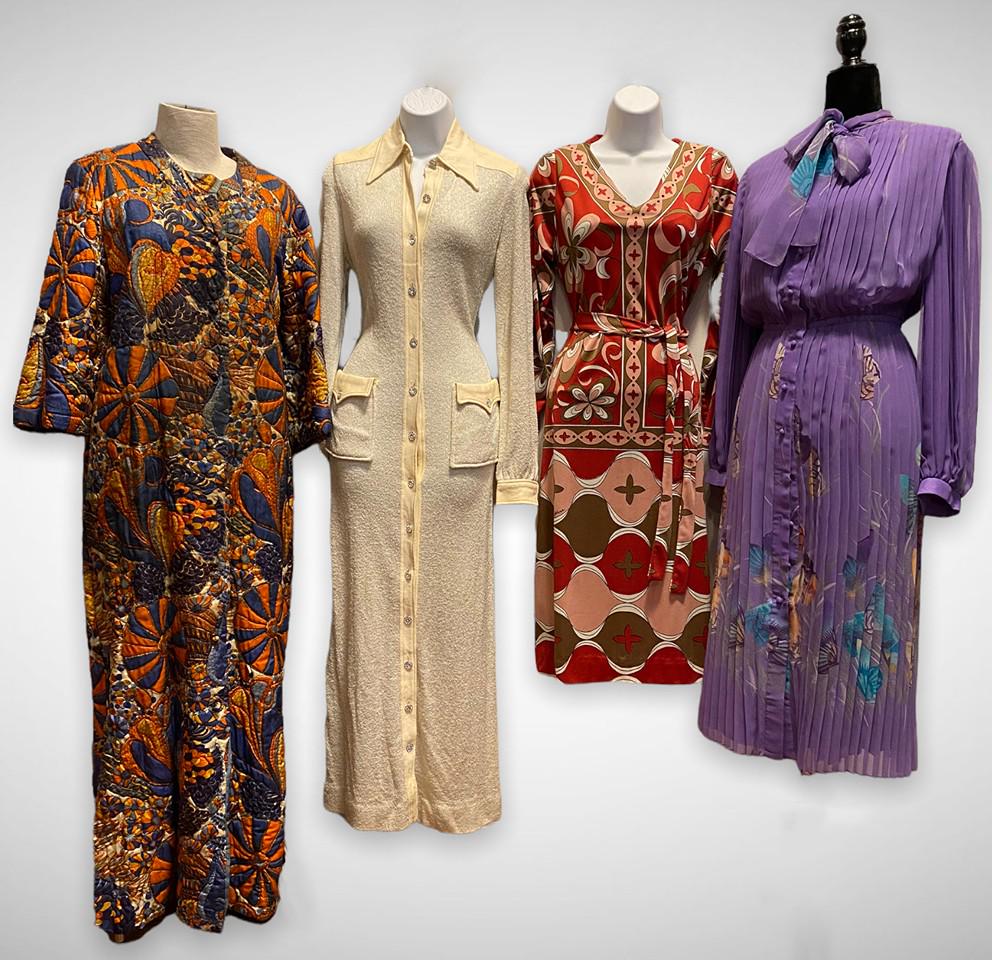 Collection 4 Vintage 1960's Psychedelic Mod Hostess / Day Dresses (1 of 7)