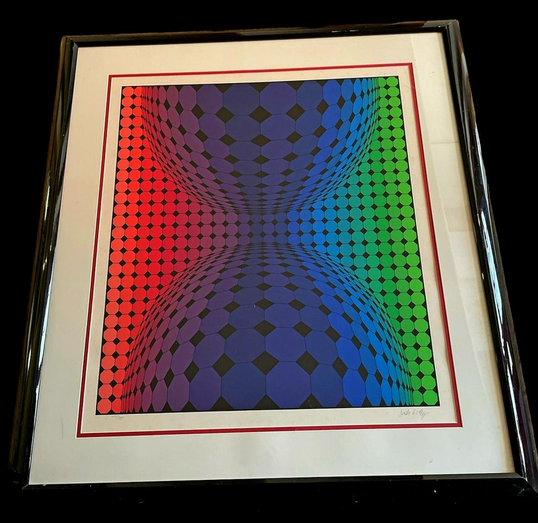 Signed & Numbered RAURA by VICTOR VASARELY Lithograph (1 of 6)