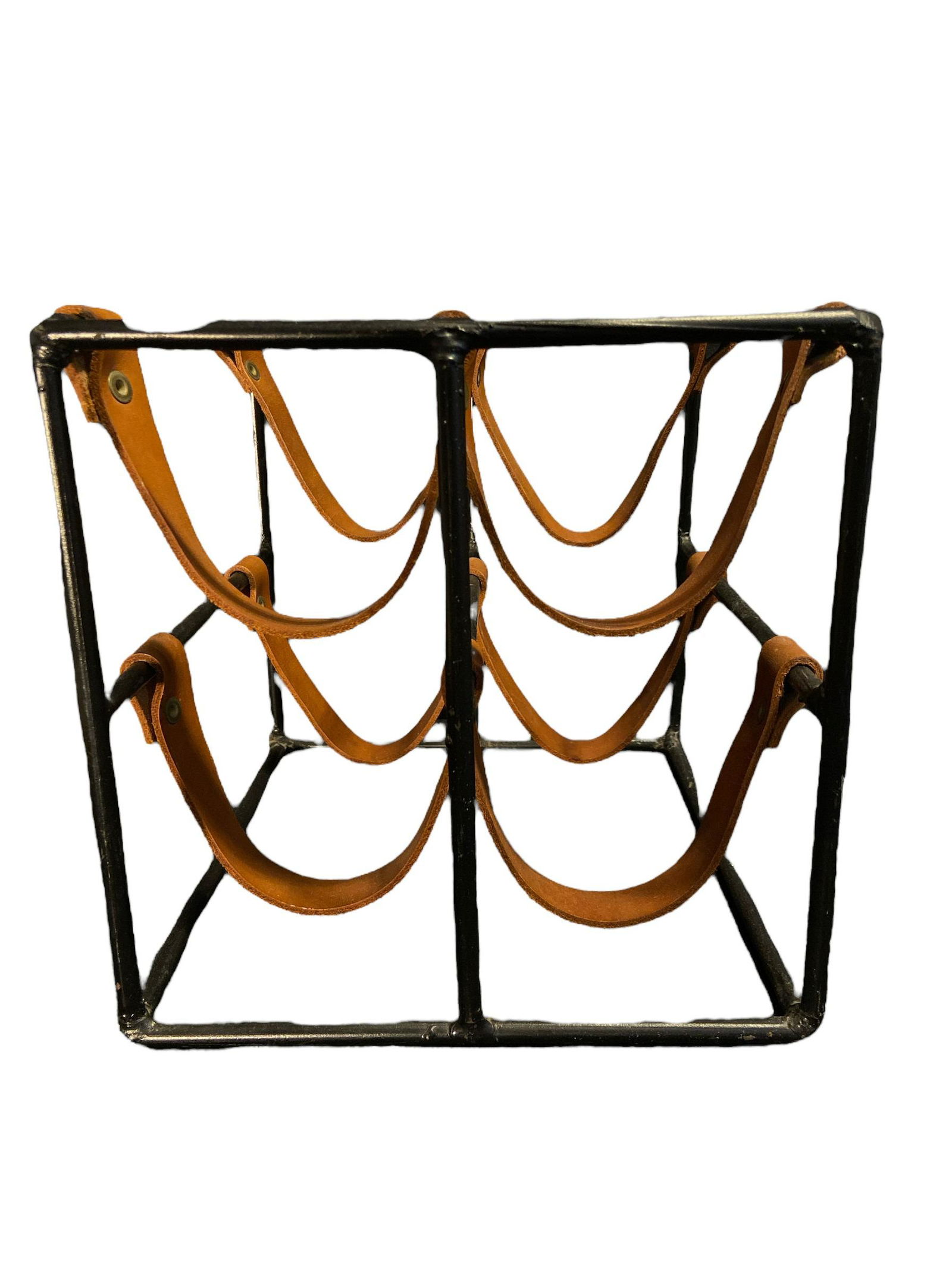 Mid Century ARTHUR UMANOFF Wine Rack: 10in H x 9in