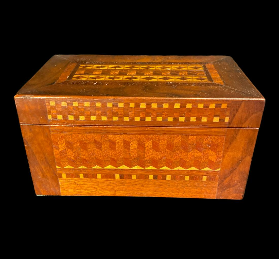 19th C Inlaid Jewelry Box (1 of 5)