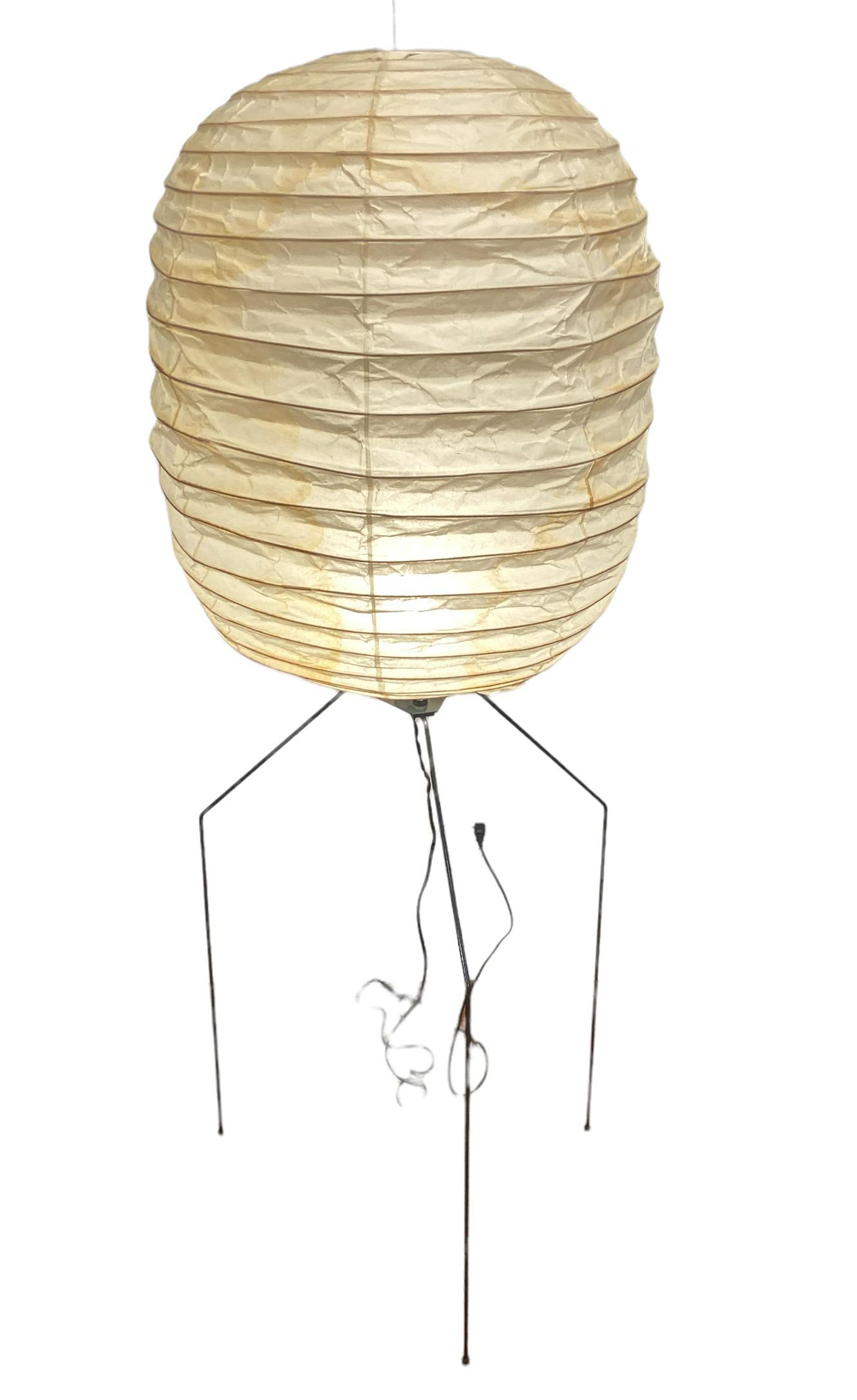 Signed ISAMU NOGUCHI Akari Floor Lamp Model UF3-DL (1 of 6)