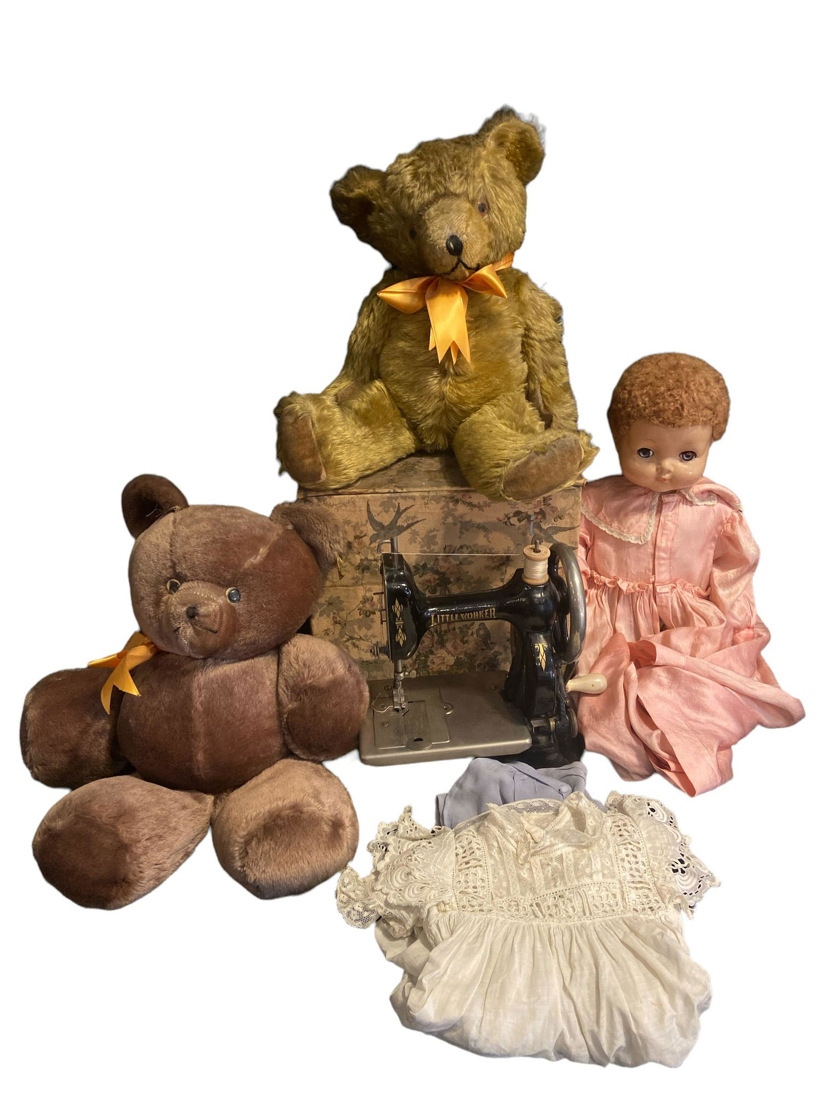 Lot EFFANBEE Doll & Bears: 18in H