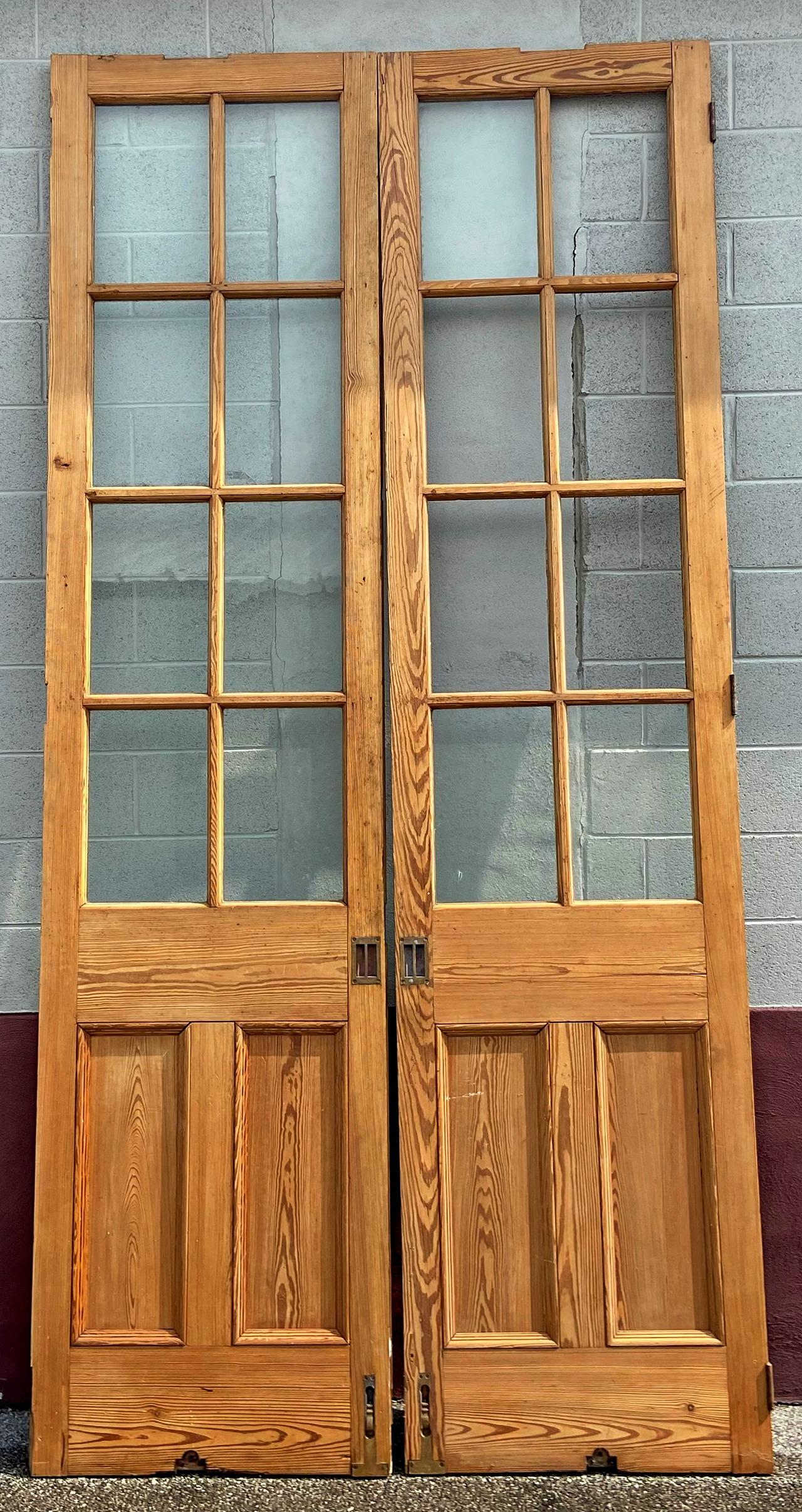 1800's Architectural Pine French Double Doors #1 (1 of 10)