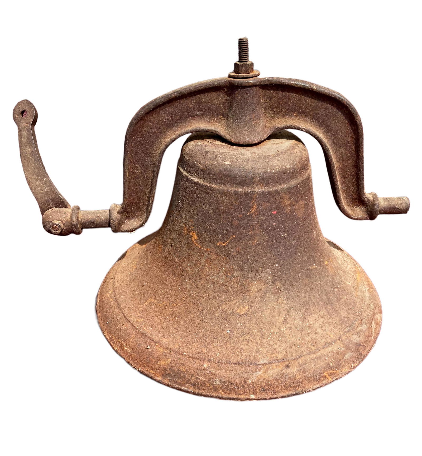 Old Large Cast Iron School Bell (1 of 3)