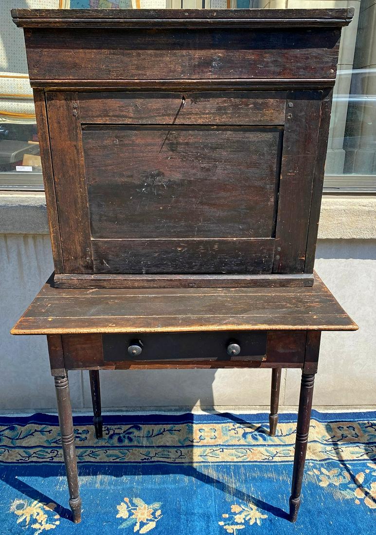 Circa 1860's Oak Pine Maple Railroad Desk (1 of 10)