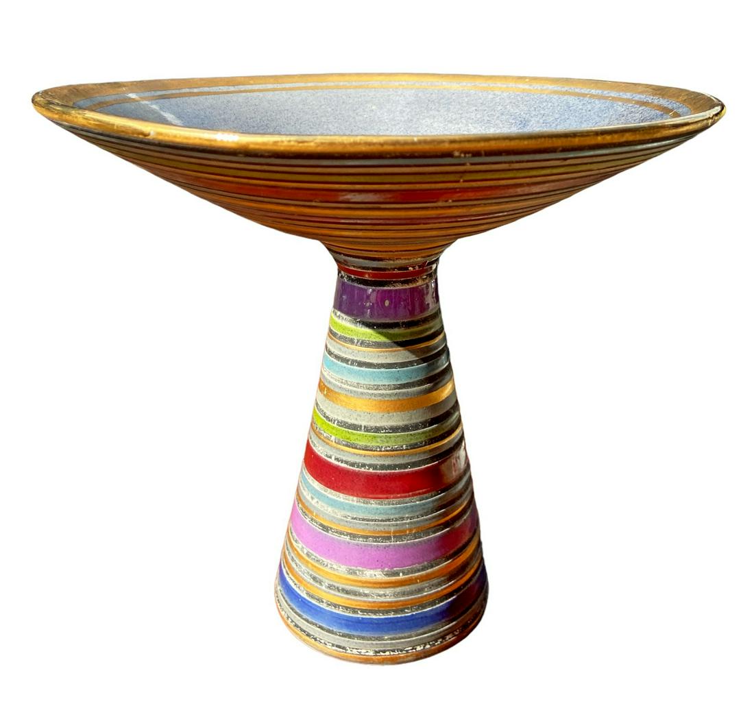 BITOSSI Footed Italian Bowl: 8 in H x 10.25 in DIA, numbered 95/942