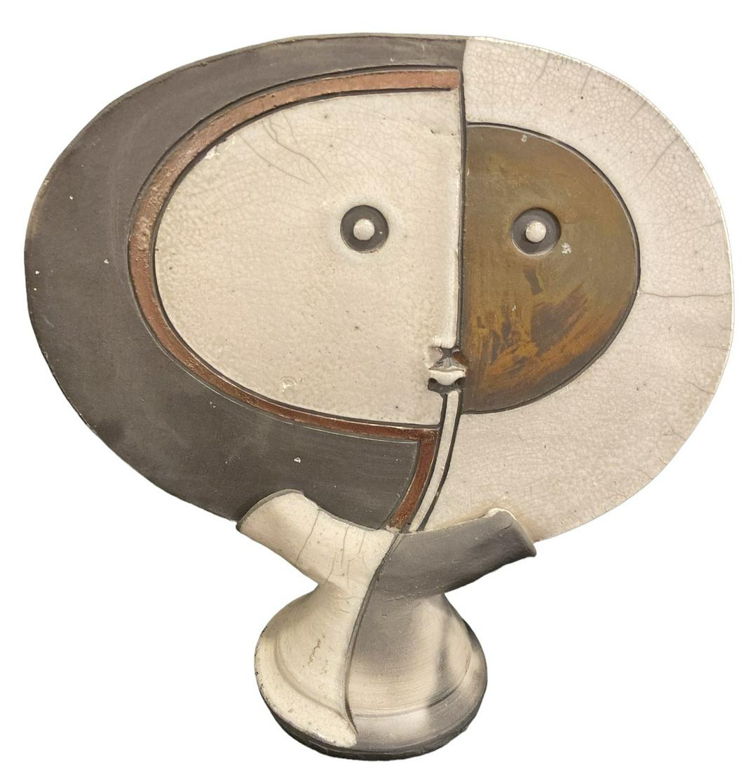 DOUG DELIND RAKU Abstract Pottery Sculpture (1 of 3)