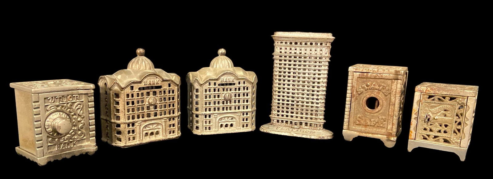 Collection Cast Iron Still Banks FLAT IRON: 6in tall on Flat Iron Building