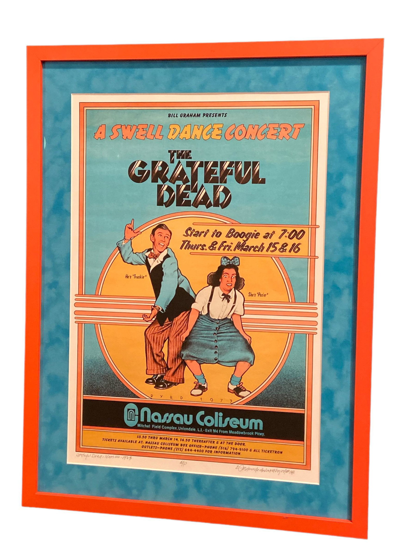 GRATEFUL DEAD Nassau Coliseum Swell Dance 1973 Artist Proof Poster (1 of 4)