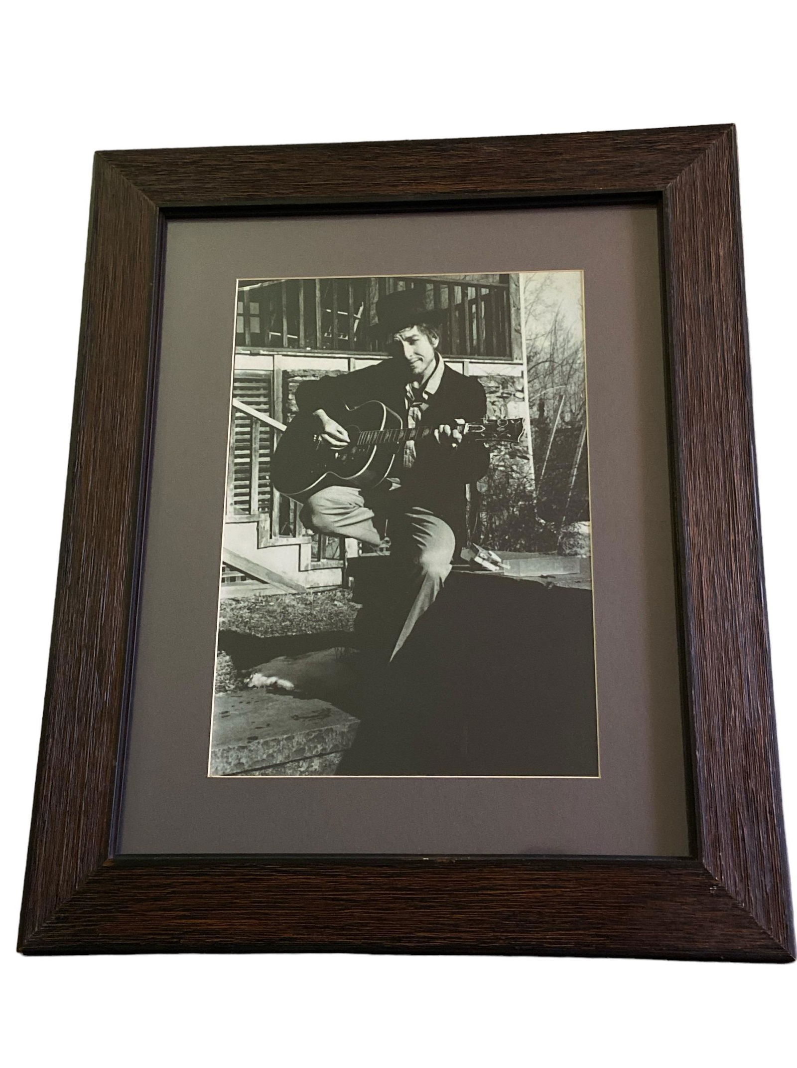 BOB DYLAN Woodstock 1969 for Nashville Skyline Photograph: measures 21 in W x 25 in H, 11 in W x 15.5 in H just the photo