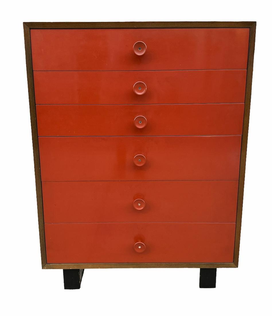GEORGE NELSON for HERMAN MILLER Highboy Dresser: 46in H x 34in W x 18.5in D