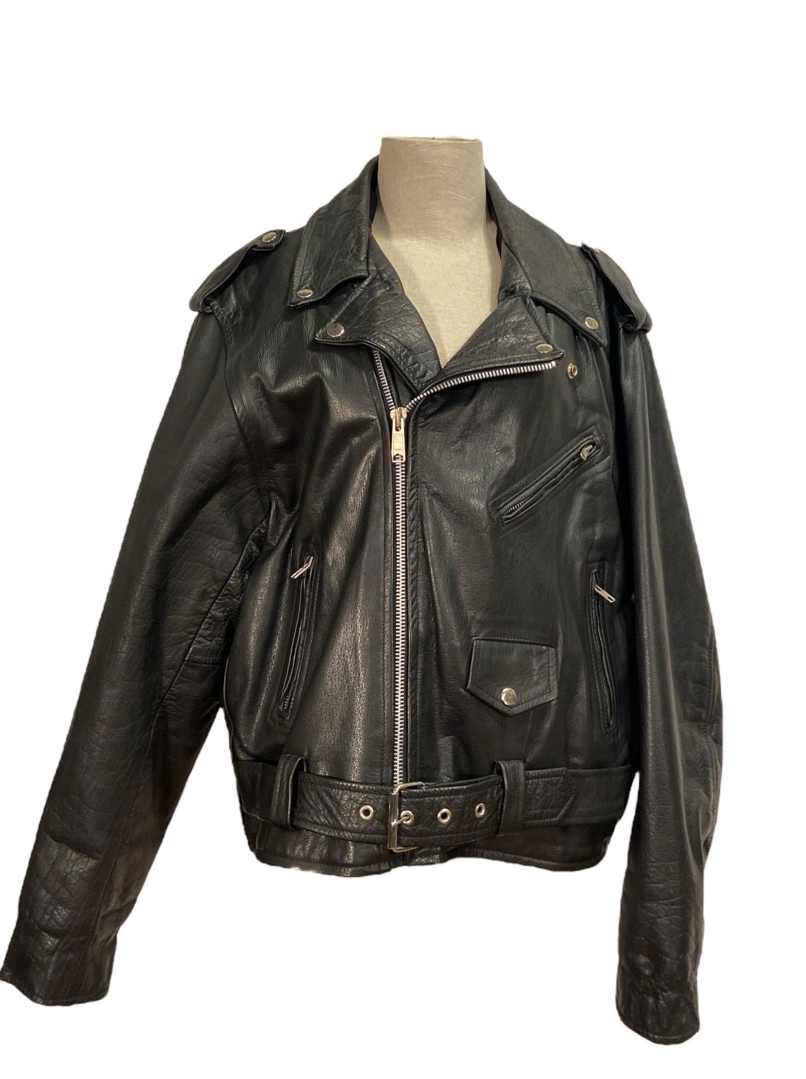 Unisex Motorcycle Leather Jacket (1 of 11)