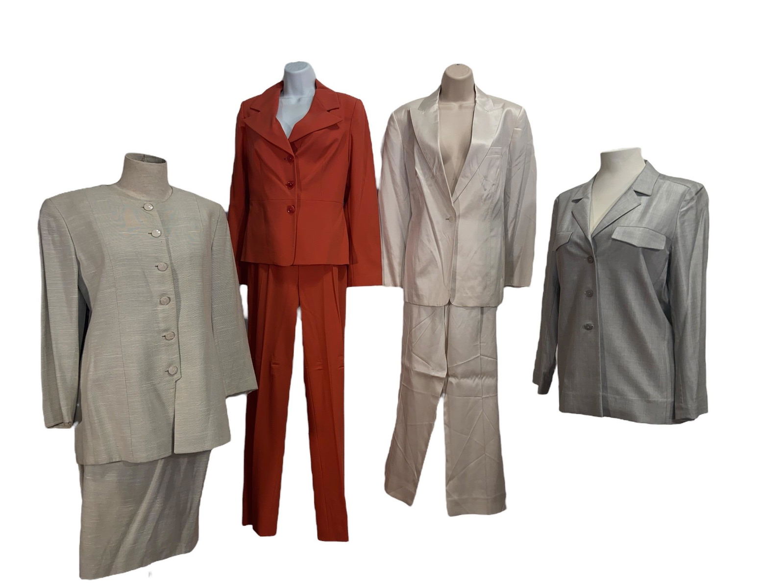 Collection Assorted VALENTINO, CERRUTI 1881,GIORGIO ARMANI, ESCADA Women's Clothing: Valentino is size 46/12; Giorgio Armani is size 42; Escada is size 36; Cerruti 1881 is size 12