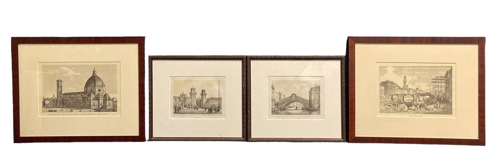 Four Lithographs Italian Architecture (1 of 9)