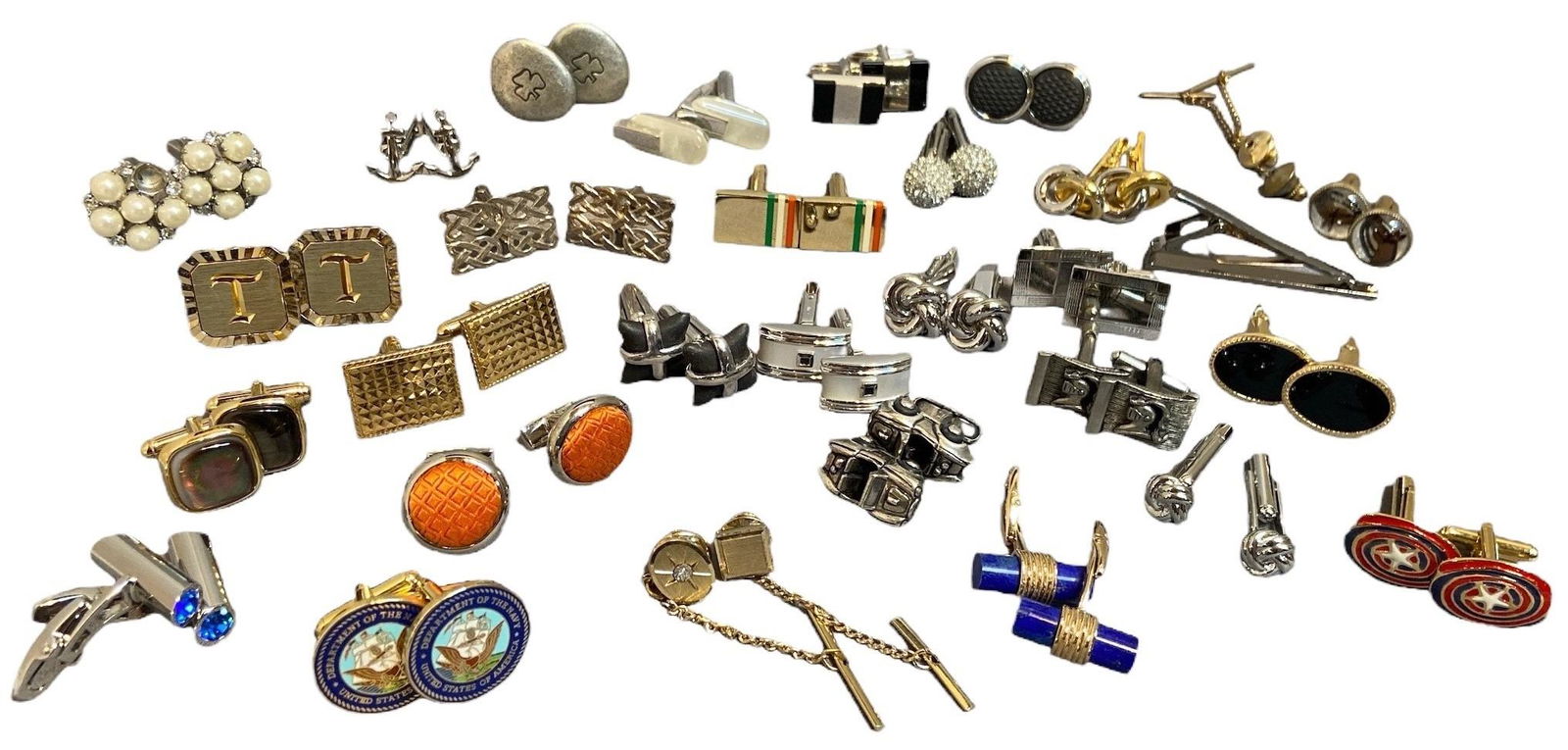 Collection Cufflinks, Some Sterling Silver, Wedgwood & More (1 of 9)