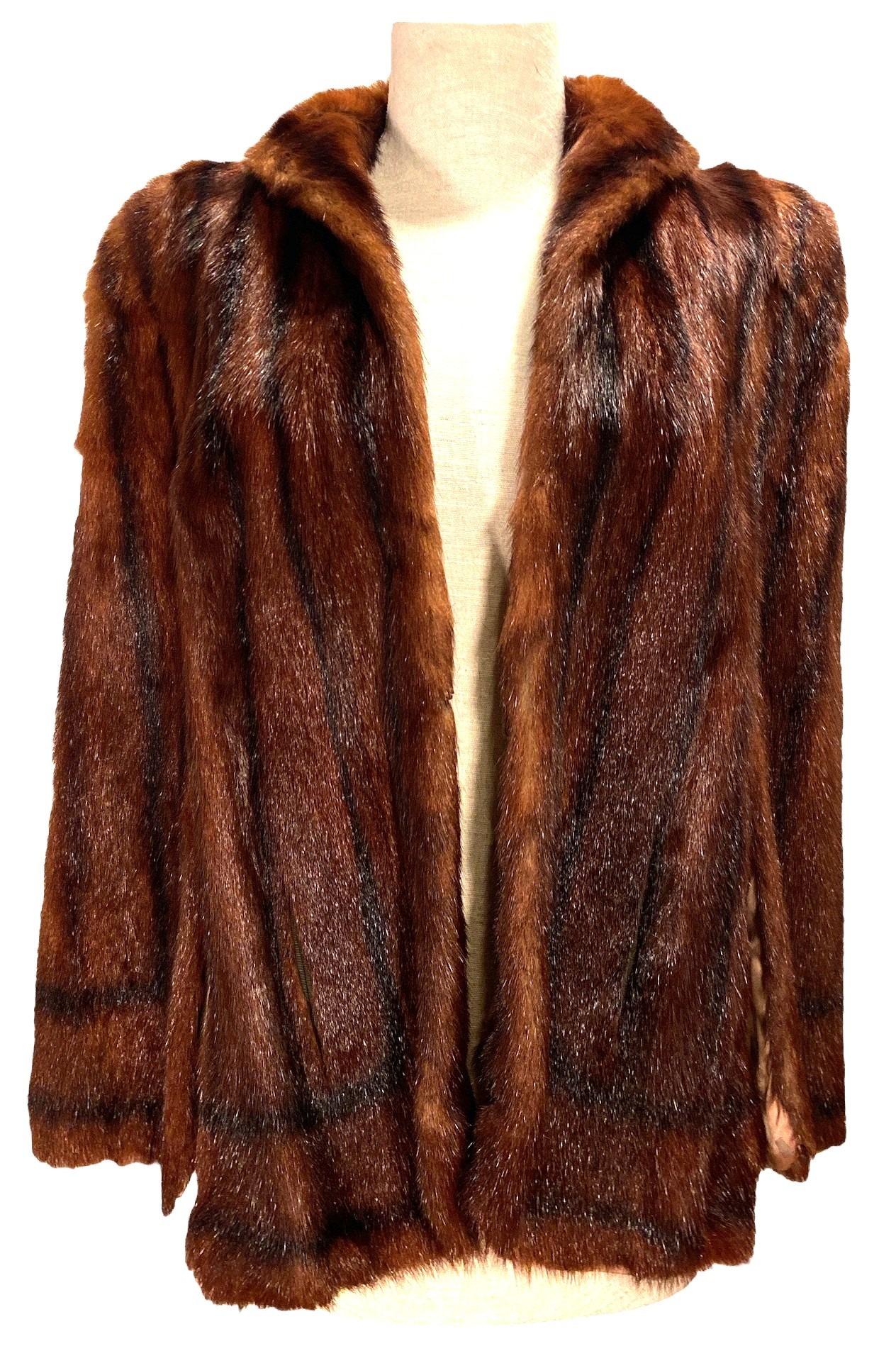 Vintage Dyed Mink Fur Cape FEUER FURS CHICAGO (1 of 8)
