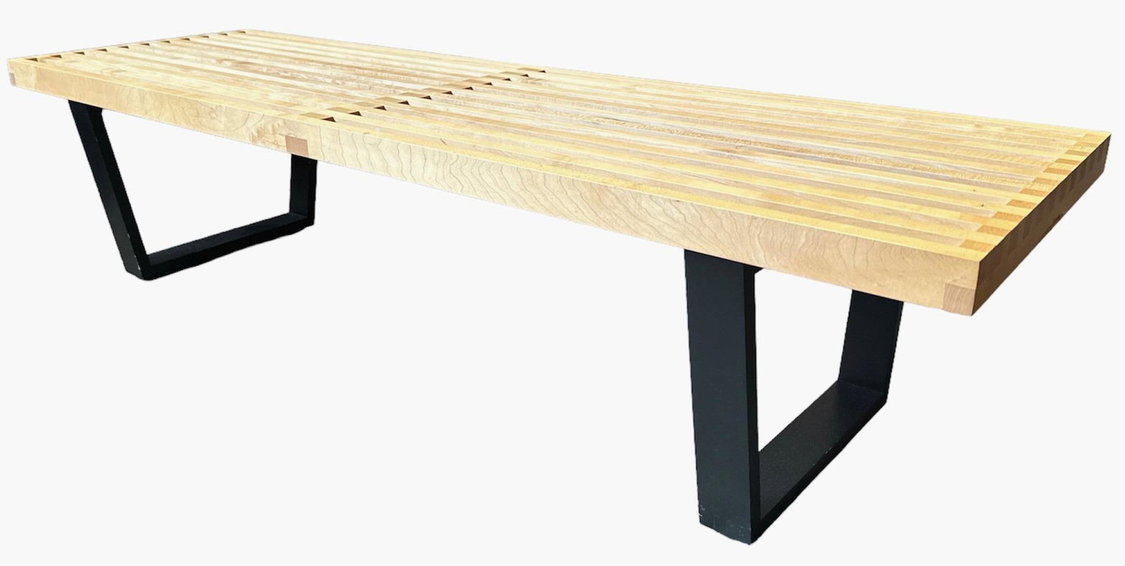 EMPIRE GEORGE NELSON for HERMAN MILLER Slat Bench: From the estate where the Empire TV show was filmedRetails George Nelson / Herman Miller Medallion60in L x 14.5in H x 18.5in D