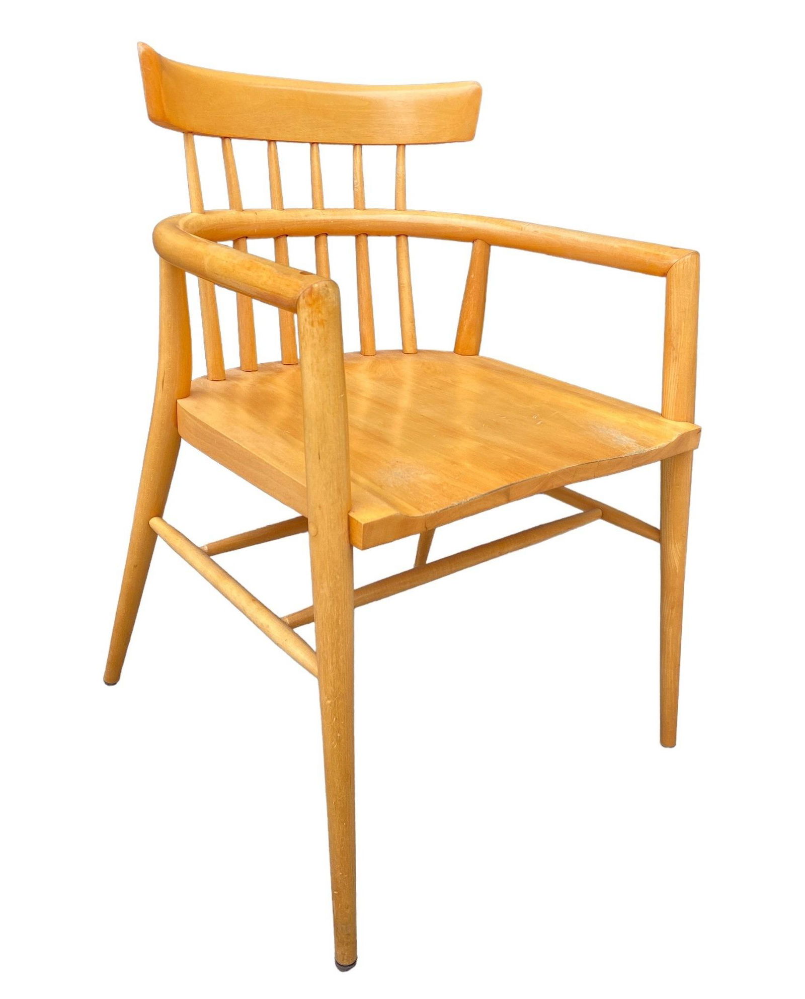 PAUL MCCOBB Planner Group Captains Chair, model 1532: 31.25" H to back x 18.25" H to seat x 21.25" W arm to arm x 19.25" D