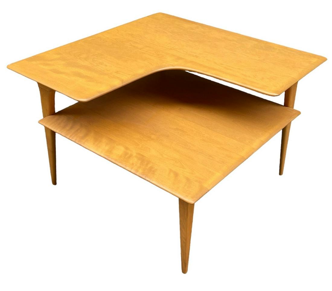 HEYWOOD WAKEFIELD Champagne 2-Tier Table (1 of 5)