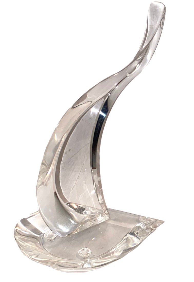 HIVO VAN TEAL Lucite Sculpture: Signed 9.75"" H x 5""W x 6"" D