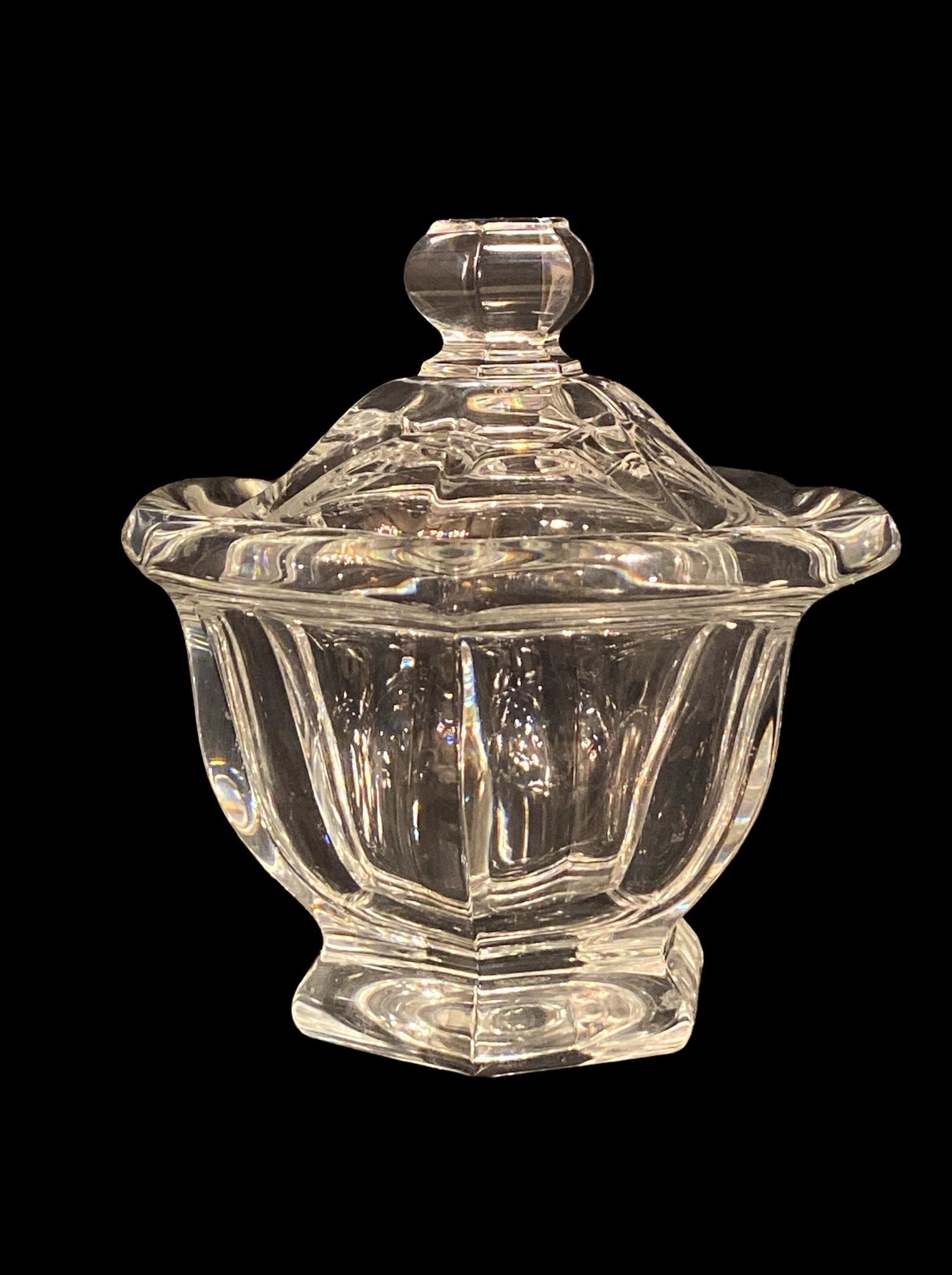 BACCARAT Candy Dish with Lid: 5.5" x 5" DIA