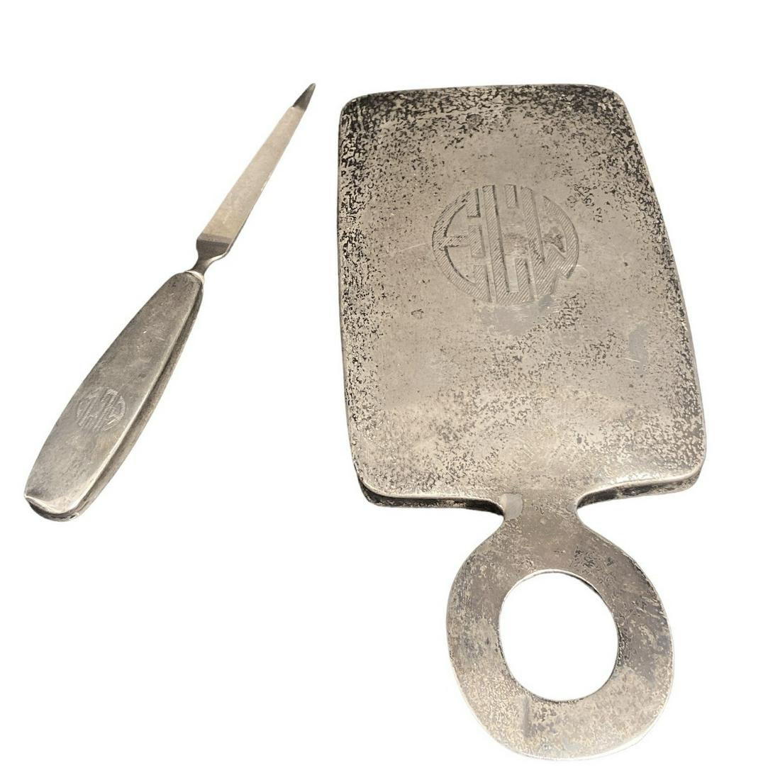 J.S. & CO Monogrammed Sterling Silver Vanity Articles (1 of 4)