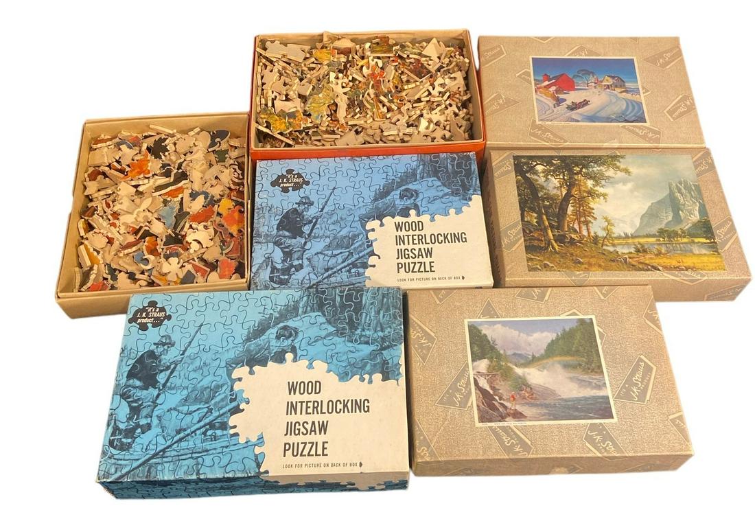 Collection J.K STRAUS Wood Puzzles (1 of 4)