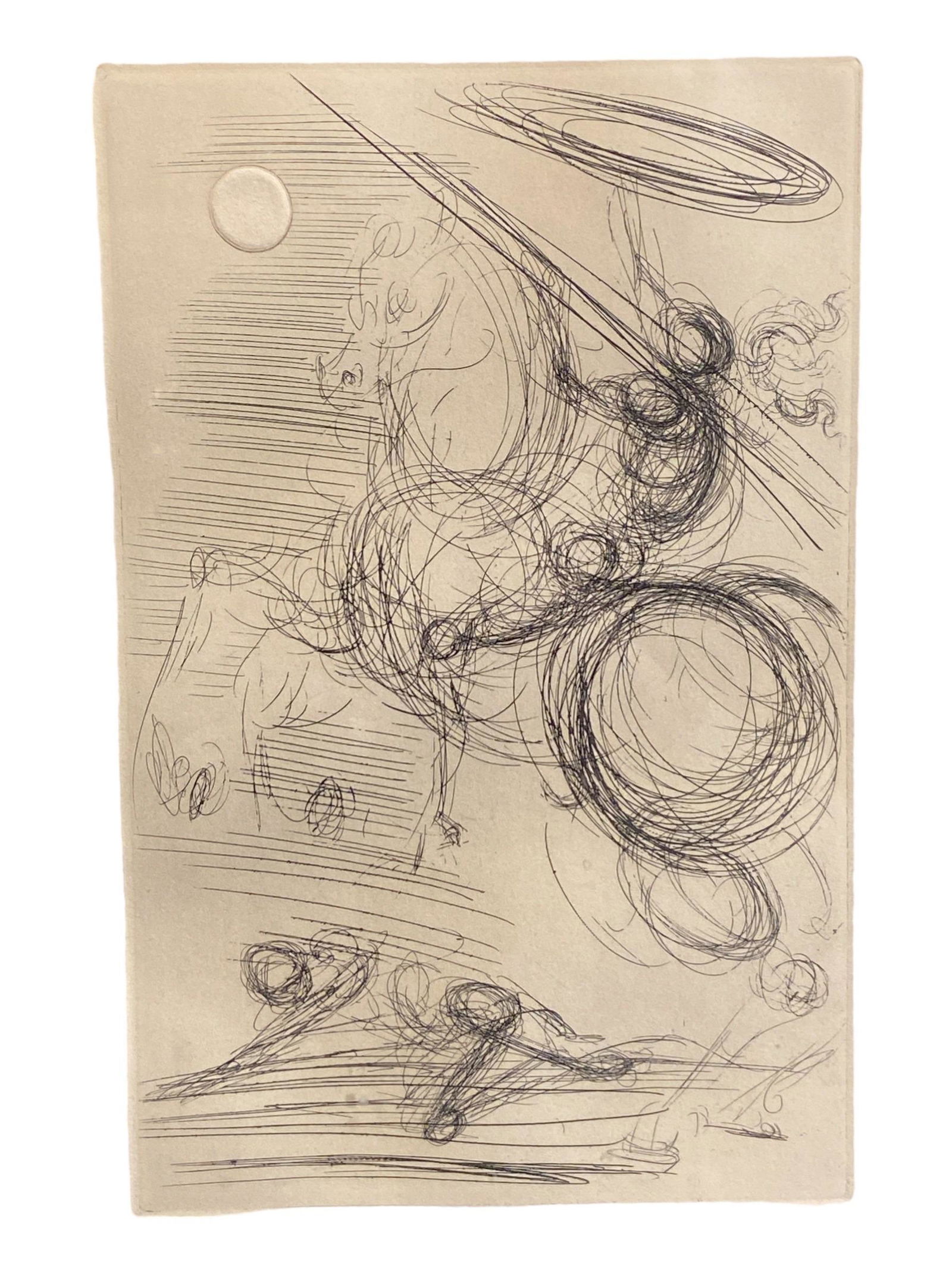 In the Manner of SALVADOR DALI "Don Quixote II" Etching (1 of 2)