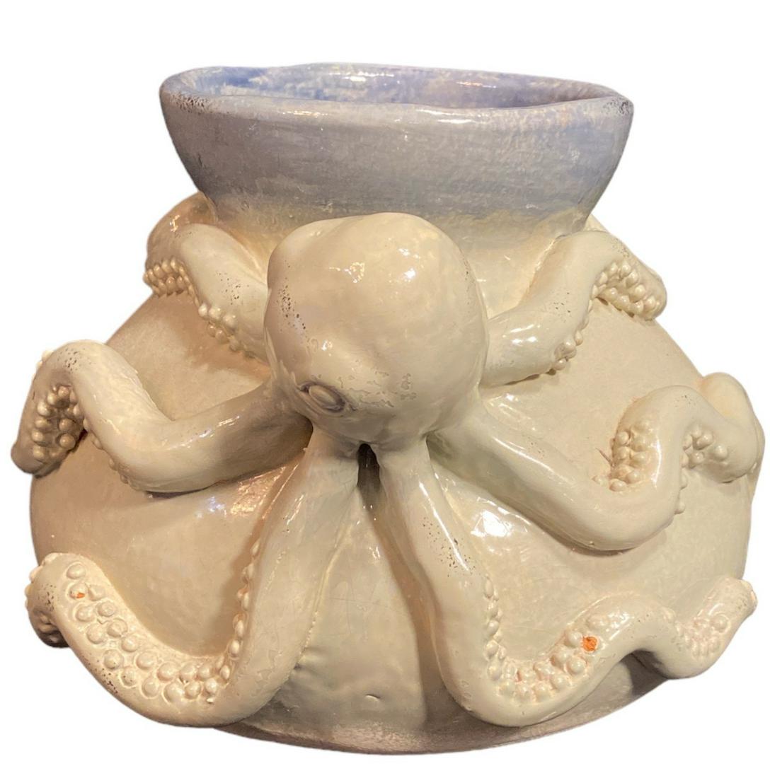 Large Mid Century Studio Pottery Octopus Vase (1 of 4)