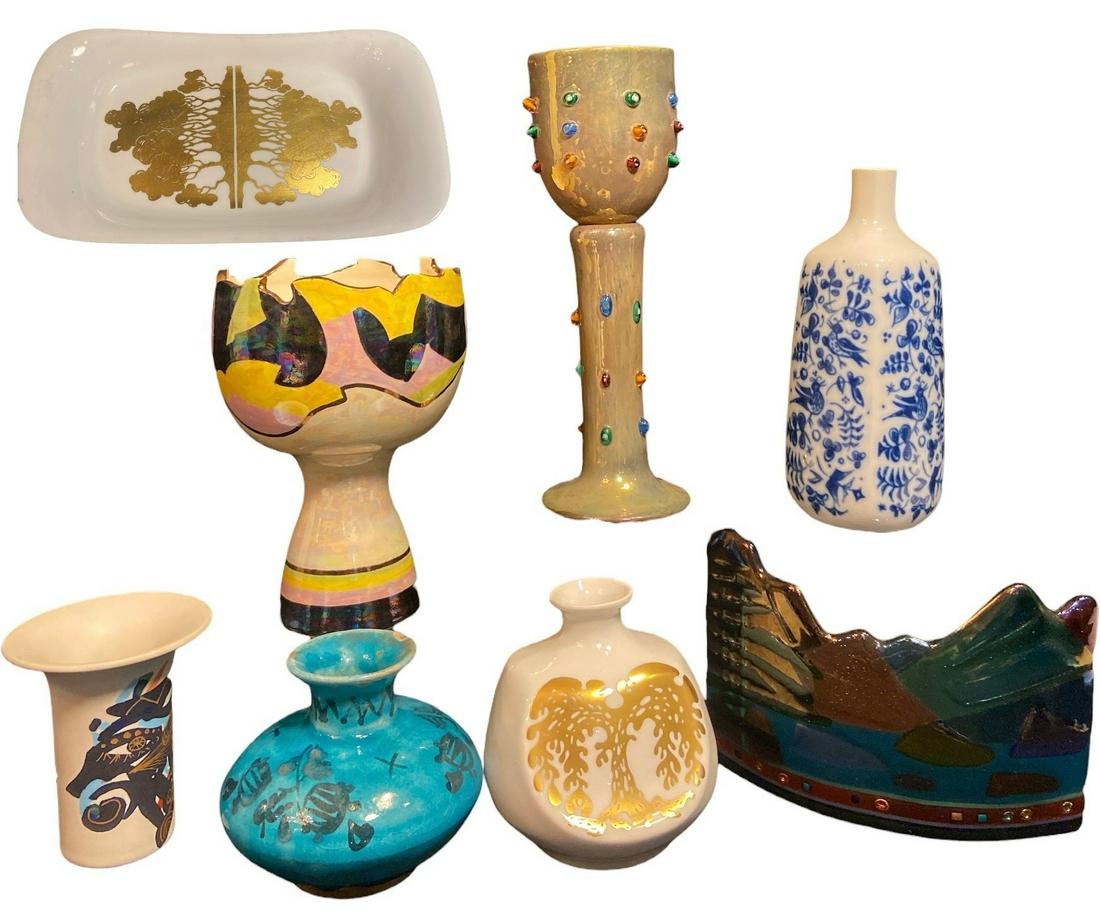 Mid Century to Post Modern Art Glass Vases, ROSENTHAL, SMITHSONIAN (1 of 7)