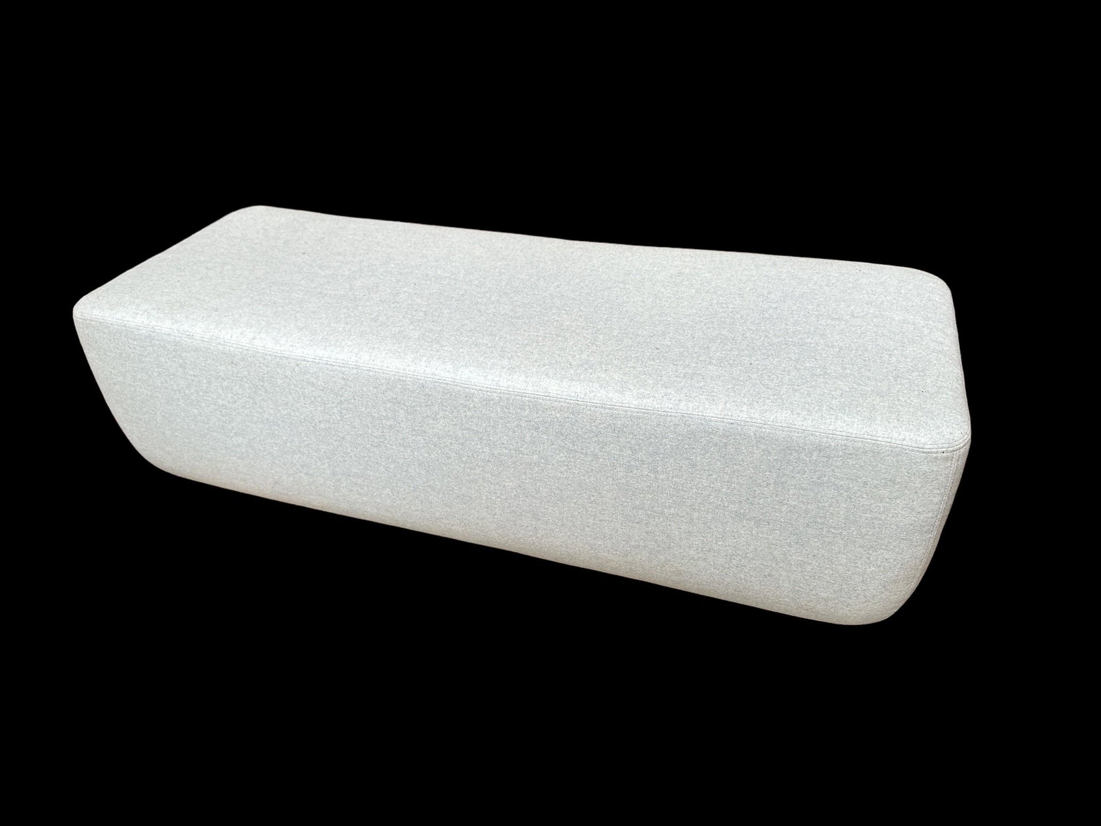 SOFTLINE Denmark Danish Upholstered Ottoman: 55 " L 20" D 16" H