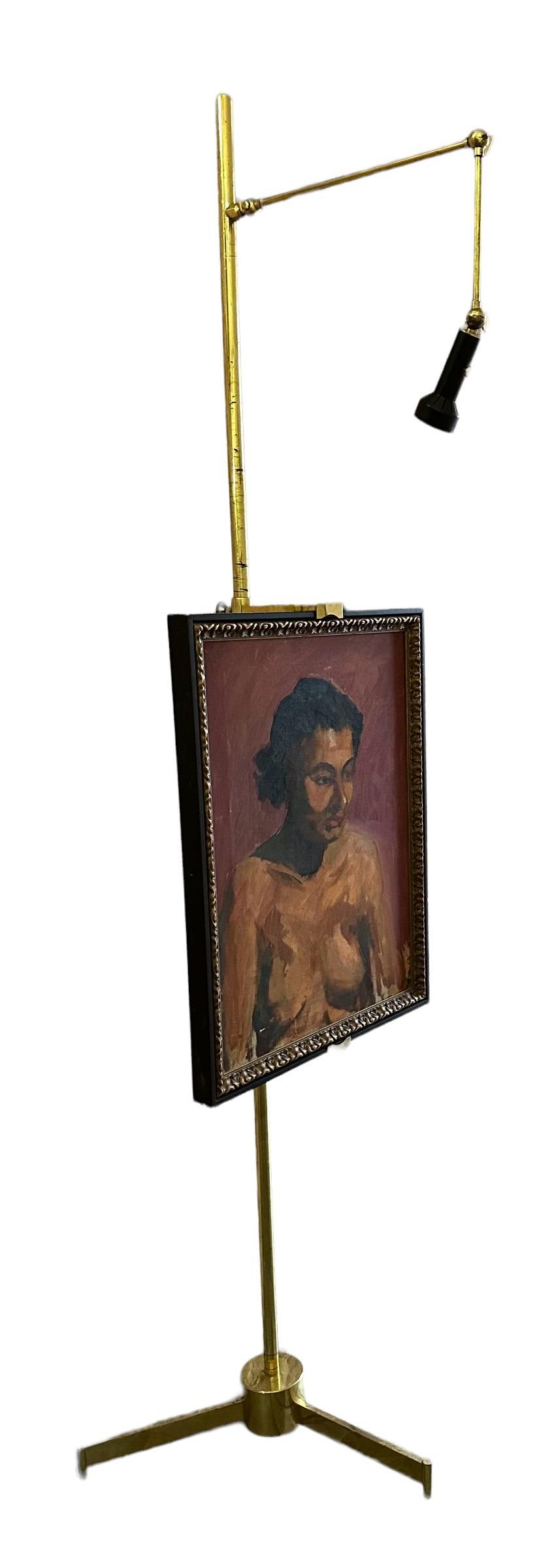 Brass Easel Lamp by Chapman IMO Arteluche (1 of 11)