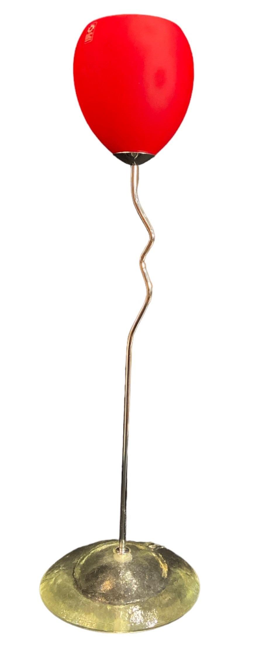 Post Modern Italian Lamp, Red (1 of 4)