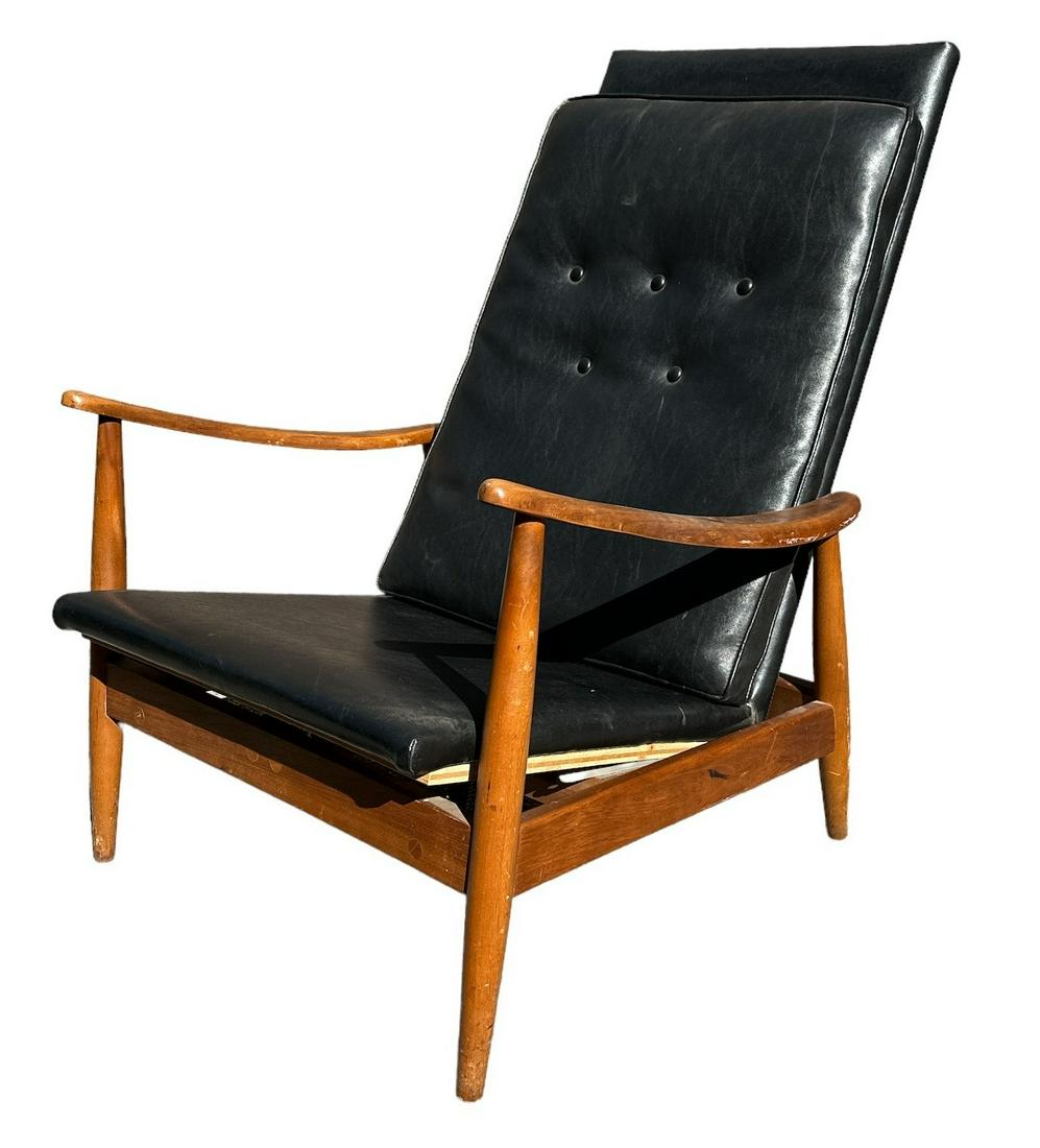 MILO BAUGHMAN for THAYER COGGIN Rocker: 37.5" H to back x 14" H to seat x 36" D x z' W