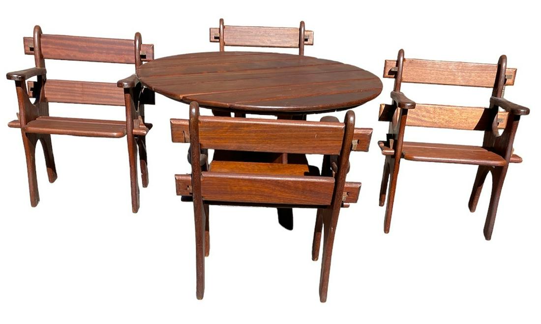 Mid Century Teak Patio Set, R.V. BRONSON (1 of 9)