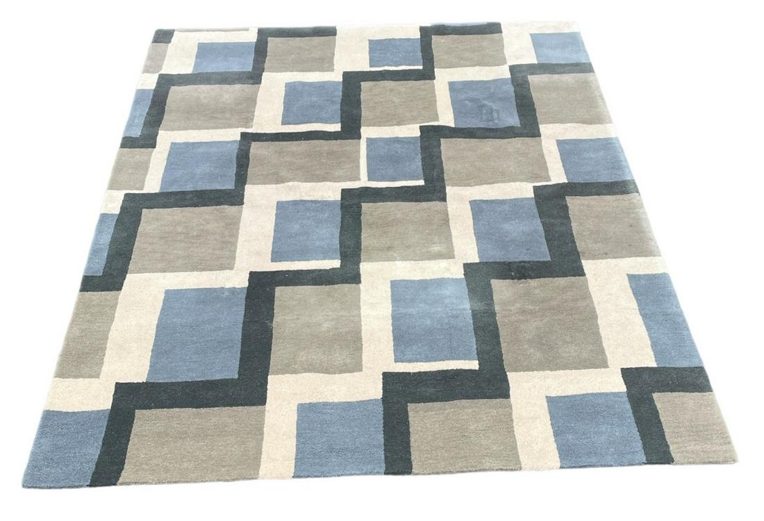 Crate & Barrel Rug, Y2K Color Block Geometric: 8' W x 10' H