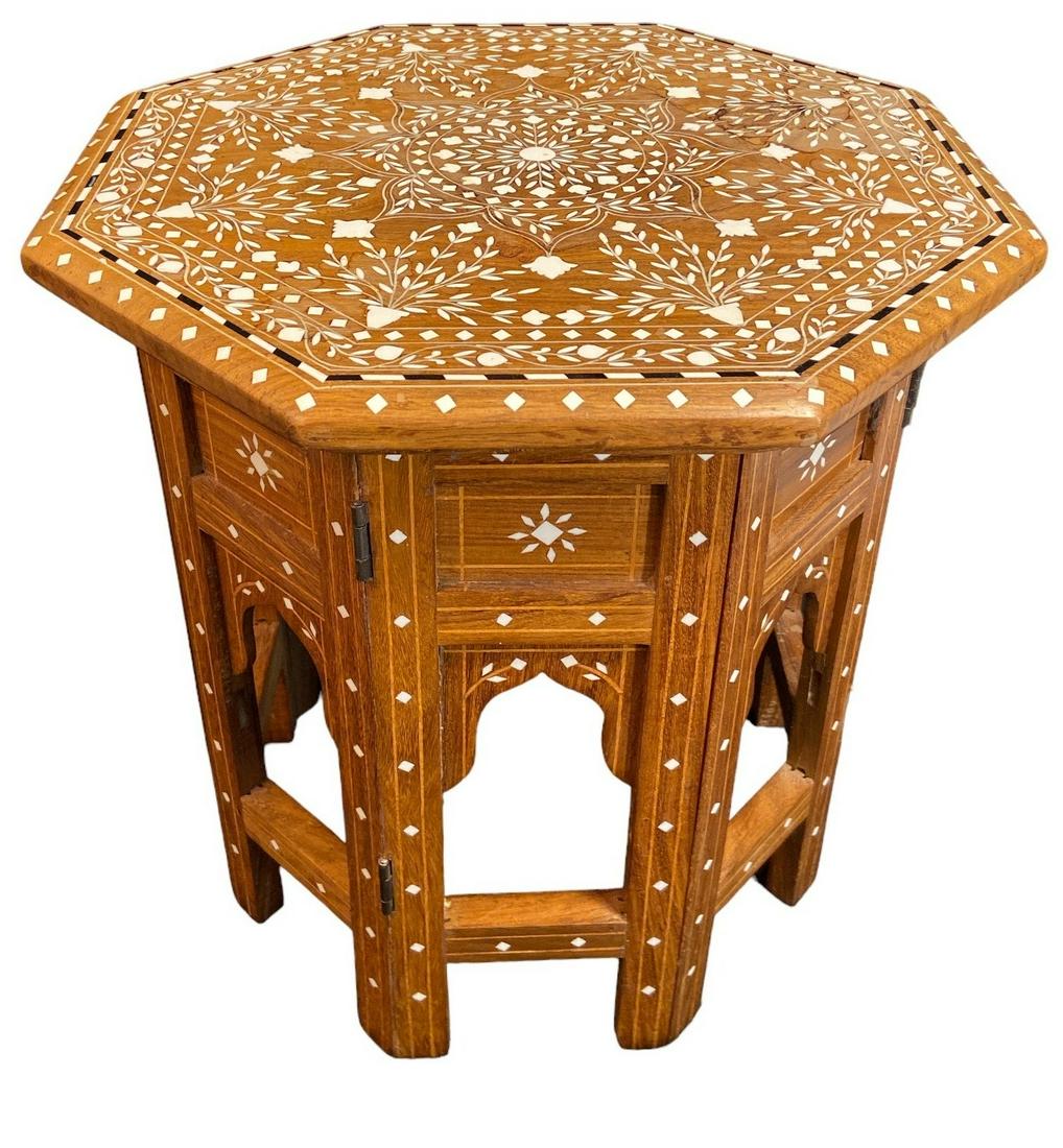 Mid Century Moroccan Inlaid Table (1 of 5)