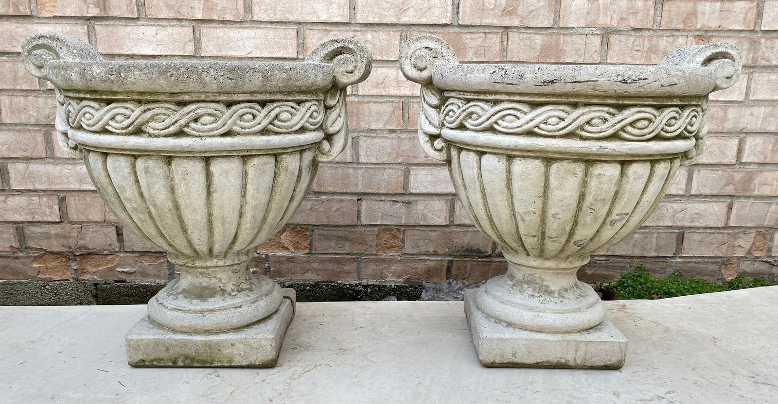 Pair NINA STUDIO Quakertown, PA Concrete Garden Planters (1 of 6)