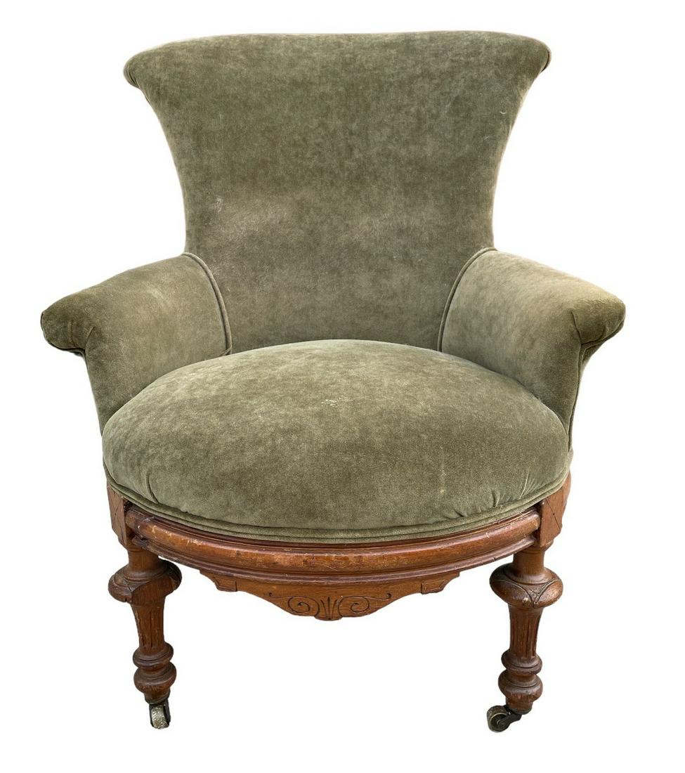 Victorian Balloon Back Chair (1 of 4)